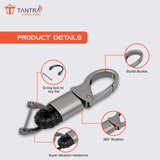 TANTRA Heavy-Duty Metal Key Chain with D-Ring for Car and Bike Keys - Durable, Secure, and Stylish Key Holder Accessory