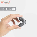 TANTRA TPU Key Cover and Metal Keychain Compatible for Tata Nexon | Harrier | Safari | Altroz | Tigor | EV | Punch | Tiago EV Electric 4 Button Smart Key (Grey Pack of 2)