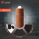 TANTRA Car Tissue Paper Holder, Cylinder Tissue Box, PU Leather Round Tissues Container Fit for Car Van Bathroom Office Use, Car Cup Holder Car Tissues Box Car Tissue Holder Car Tissue Tube