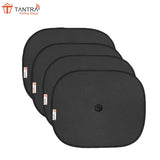 TANTRA Car Sun Shade for Side Windows (Black) Pack of 4