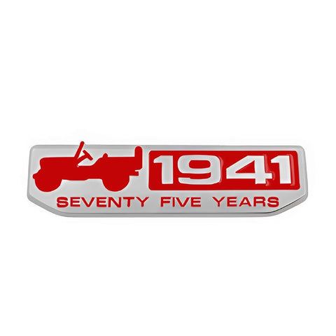 TANTRA Premium Seventy Five Years 1941 Metal Car Sticker - Durable & Stylish Auto Emblem for Vehicles - Customizable Designs - Easy Installation - Weather-Resistant & Long-Lasting