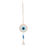 TANTRA Car Hanging White Handmade Ornament for Rear View Mirror
