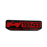 TANTRA Premium Seventy Five Years 1941 Metal Car Sticker - Durable & Stylish Auto Emblem for Vehicles - Customizable Designs - Easy Installation - Weather-Resistant & Long-Lasting Multicolor