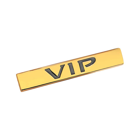 TANTRA Premium VIP Metal Car Sticker - Durable & Stylish Auto Emblem for Vehicles - Customizable Designs - Easy Installation - Weather-Resistant & Long-Lasting Golden