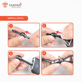 TANTRA Premium Car Keys Keychain - Durable Metal Keyring, Stylish & Functional Key Holder for Cars, Bike Keychain