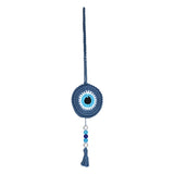 TANTRA Car Hanging Mid Blue Handmade Ornament for Rear View Mirror