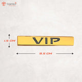 TANTRA Premium VIP Metal Car Sticker - Durable & Stylish Auto Emblem for Vehicles - Customizable Designs - Easy Installation - Weather-Resistant & Long-Lasting Golden