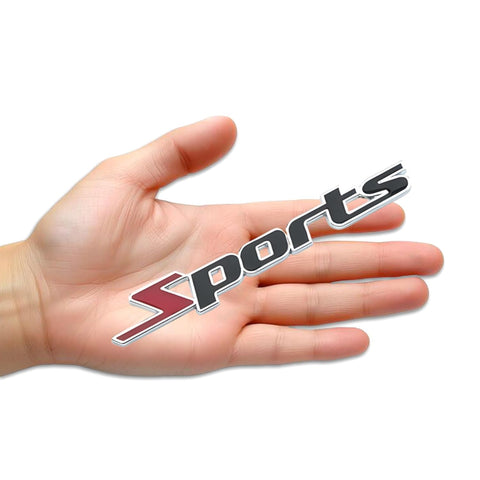 TANTRA Premium Sports Metal Car Sticker - Durable & Stylish Auto Emblem for Vehicles - Customizable Designs - Easy Installation - Weather-Resistant & Long-Lasting