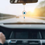 TANTRA Car Hanging White Handmade Ornament for Rear View Mirror