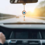 TANTRA Car Hanging Beige Handmade Ornament for Rear View Mirror