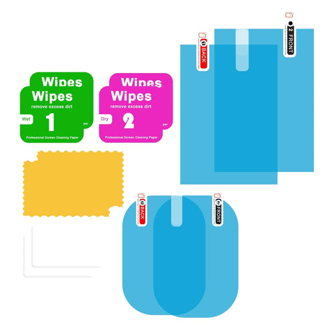 TANTRA Premium Rearview & Side Window Waterproof Anti Fog Film Transparent with Oval & Square Shape (Pack of 4 Pcs)