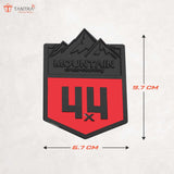 TANTRA Mountain Car Sticker - Durable & Stylish Auto Emblem for Vehicles - Customizable Designs - Easy Installation - Weather-Resistant & Long-Lasting Multicolor