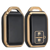 TANTRA TPU Key Cover Compatible For Suzuki , XL6, Swift, Ertiga, (2 Button Smart Key,Gold/Black)