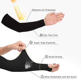 TANTRA  Sun Protection Arm Sleeves for Men & Women, UPF 50+ Arm Cover for Biking, Cricket, Cycling, Golf, Outdoor Sports, Comfortable & Breathable Sleeve for UV Protection and Cooling (Black) 1 Pair