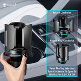 TANTRA Universal Car Cup Holder Expander | Adjustable Cup Holder Adapter with Rubber Grip | Fits Bottles, Mugs, Food & Drinks Under 5.51" | Car, SUV, Truck & RV Organizer