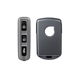 TANTRA TPU Key Cover Compatible with Volvo XC40 XC60 XC90 S60 S90 V60 V90 | 3 Button Smart Remote Key Case | Durable Key Protector | Grey