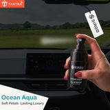 TANTRA Car Perfume Spray 30ML | Ocean Aqua Fragrance | Long Lasting Premium Car Freshener Spray | Odour Eliminator Air Freshener | Refreshing Masculine Aroma | For Car, SUV, Office & Home