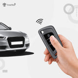 TANTRA TPU Key Cover Compatible with Audi Xhorse / Keydiy KD B29 Model Universal Remote Flip Key, 3 Button Smart Key Cover, Protective (Grey)