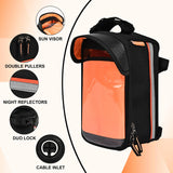 TANTRA Polyester Bicycle Front Frame/Tube Bag with Waterproof Touch Screen Bicycle Pouch for Mobile Holder Black