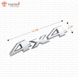 TANTRA Premium 4x4 Metal Car Sticker - Durable & Stylish Auto Emblem for Vehicles - Customizable Designs - Easy Installation - Weather-Resistant & Long-Lasting