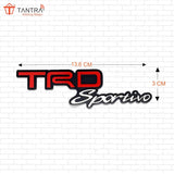 TANTRA Premium TrdSports Metal Car Sticker - Durable & Stylish Auto Emblem for Vehicles - Customizable Designs - Easy Installation - Weather-Resistant & Long-Lasting