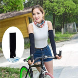TANTRA  Sun Protection Arm Sleeves for Men & Women, UPF 50+ Arm Cover for Biking, Cricket, Cycling, Golf, Outdoor Sports, Comfortable & Breathable Sleeve for UV Protection and Cooling (Black) 1 Pair
