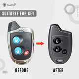 TANTRA TPU Key Cover Compatible with Maruti Suzuki Nippon | 3 Button Smart Key Cover | Car Key Protector | Soft Flexible Case | Scratch Resistant & Lightweight Key Shell (Grey)