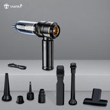 TANTRA 4-in-1 Car Vacuum Cleaner | 20000Pa Cordless Vacuum Cleaner with Brushless Motor | Mini Vacuum Cleaner for Car Use | 6000mAh Rechargeable Battery | 3 Speed Modes | 9-in-1 Kit | USB-C