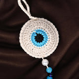 TANTRA Car Hanging White Handmade Ornament for Rear View Mirror