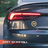 TANTRA Premium King Crown Metal Car Sticker - Durable & Stylish Auto Emblem for Vehicles - Customizable Designs - Easy Installation - Weather-Resistant & Long-Lasting Gold