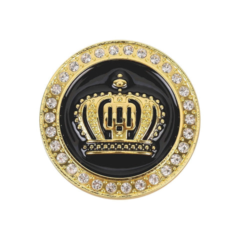 TANTRA Premium King Crown Metal Car Sticker - Durable & Stylish Auto Emblem for Vehicles - Customizable Designs - Easy Installation - Weather-Resistant & Long-Lasting Gold