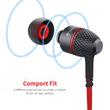 tantra T800 Super Bass Earphones with Microphone Subwoofer Wired Headset  (Red, In the Ear)