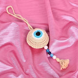 TANTRA Car Hanging Beige Handmade Ornament for Rear View Mirror