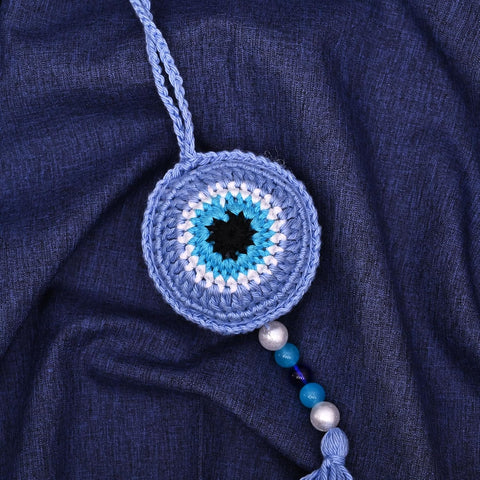 TANTRA Car Hanging Sky Blue Decorative Charm for Car Rear View Mirror