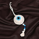 TANTRA Car Hanging White Handmade Ornament for Rear View Mirror