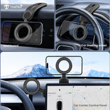 TANTRA MagSafe Magnetic Phone Holder for Car Dashboard | 360° Rotating Flexible Adjustable Mobile Stand with Memory Spring Clip | Universal Smartphone Mount | SIA591