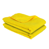 TANTRA Microfiber Vehicle Washing Cloth -Yellow (Pack Of 2, 340 GSM)