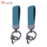 TANTRA Premium Leather Keychain - Stylish Genuine Leather Key Ring for All Car Key Durable & Elegant Key Holder (Pack of 2)