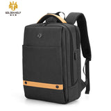 TANTRA Golden Wolf GB00378 Laptop Backpack Bag With USB Charging Waterproof Material Supports Laptop size upto 15.6 inches