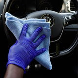 TANTRA Microfiber Vehicle Washing Cloth Blue Pack of 3