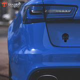 TANTRA Premium Skull Metal Car Sticker - Durable & Stylish Auto Emblem for Vehicles - Customizable Designs - Easy Installation - Weather-Resistant & Long-Lasting Black