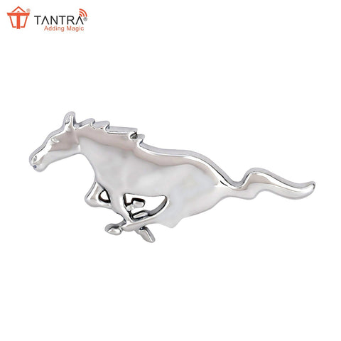 TANTRA Premium Horse Metal Car Sticker - Durable & Stylish Auto Emblem for Vehicles - Customizable Designs - Easy Installation - Weather-Resistant & Long-Lasting