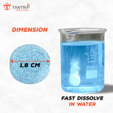 TANTRA Premium Car Windshield Glass Concentrated Washer Tablets – Effervescent Solid Cleaning Tablets for Streak-Free Clarity and Enhanced Visibility Pack of 100