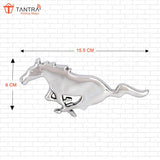 TANTRA Premium Horse Metal Car Sticker - Durable & Stylish Auto Emblem for Vehicles - Customizable Designs - Easy Installation - Weather-Resistant & Long-Lasting