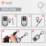 TANTRA Premium TPU Key Cover and Round Key Chain Compatible With Skoda & Volkswagen 3 Button Flip Key | Compatible with Polo, Vento, Jetta, Ameo, Passat, Rapid, Laura, Superb, Octavia, Fabia & Yeti | Full Protection Soft TPU Case | Grey