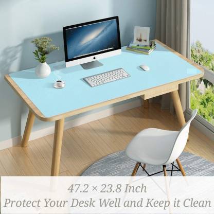 TANTRA Dual-Sided Multifunctional Desk Pad ,Waterproof Desk Mouse Pad/Desk Mat for Work Mousepad  (Lpink, Lblue)