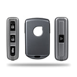 TANTRA TPU Key Cover Compatible with Volvo XC40 XC60 XC90 S60 S90 V60 V90 | 4 Button Smart Remote Key Case | Durable Key Protector | Grey