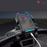 TANTRA S3B REAR VIEW MIRROR Mobile Holder for Bikes One Touch Technology Bike Mobile Holder for Maps and GPS Navigation, 360° Rotation, Firm Griping, Anti Shake Phone Holder for Cycle and Bike Accessories