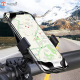 TANTRA S5A Mobile Holder for Bikes One Touch Technology Bike Mobile Holder for Maps and GPS Navigation, 360° Rotation, Firm Griping, Anti Shake Mobile Stand for Bike Accessories, Bicycle Accessories