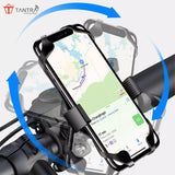 TANTRA S5A Mobile Holder for Bikes One Touch Technology Bike Mobile Holder for Maps and GPS Navigation, 360° Rotation, Firm Griping, Anti Shake Mobile Stand for Bike Accessories, Bicycle Accessories